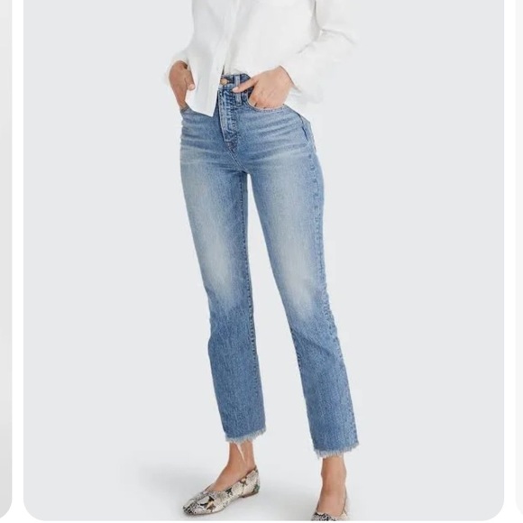 Madewell Denim - Madewell Women’s Perfect Vintage Jean High Rise Raw Hem Size 25 NWOT